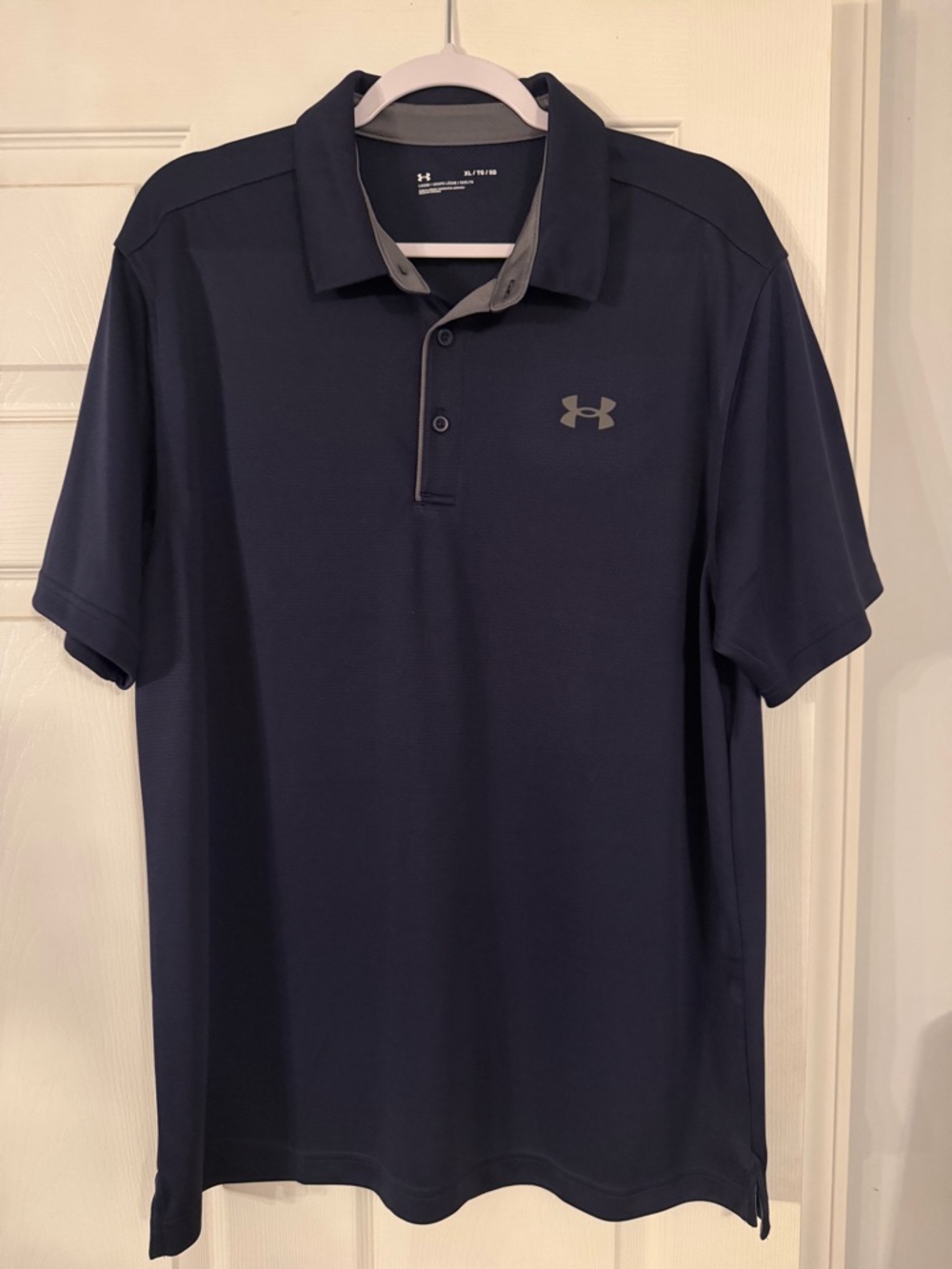 Under Armour Men’s Navy and Gray Polo Shirt